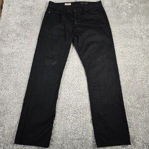 Adriano‎ Goldschmied Jeans Mens 33 (Fits 32x30) Black The Protege Straight READ